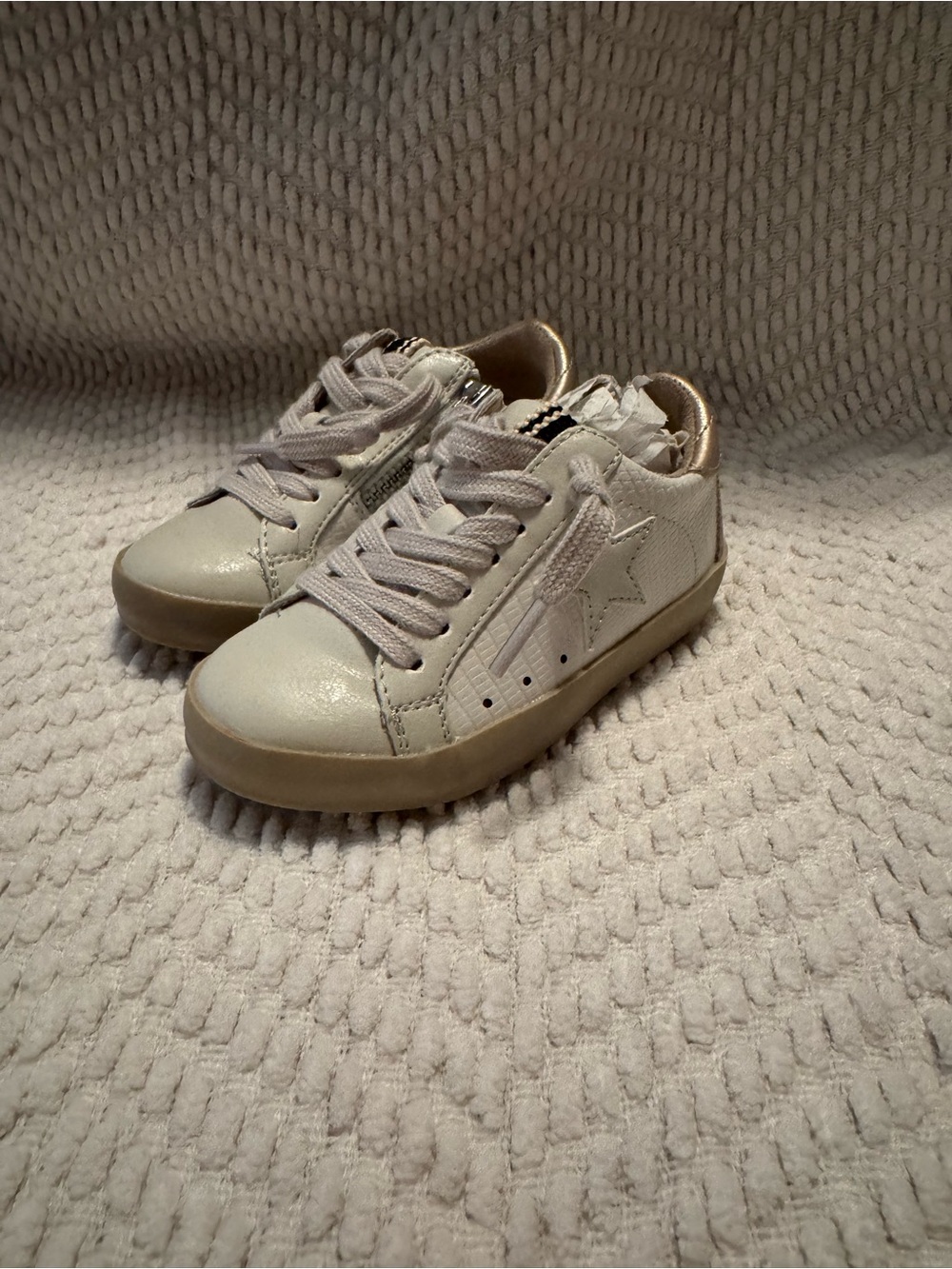 ShuShop Paula Toddlers Bone Lizard Sneakers